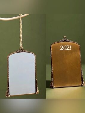 Anthropologie Gleaming Primrose Mirror Ornament